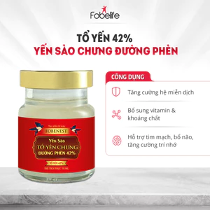 Hộp Yến Sào Fobenest Fobe 42% Yến Bồi Bổ Cơ Thể N1 - Lọ 70ml