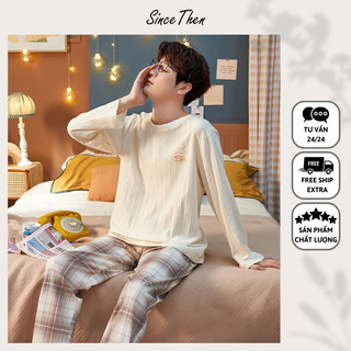 Đồ ngủ nam mặc nhà chất liệu cotton dài tay thoáng khí - Since Then