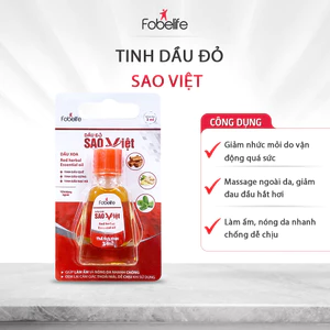 Dầu Gừng, Dầu Đỏ Fobe Giúp Massage Giảm Đau Vai Gáy, Cảm Lạnh, Sổ Mũi N2 (Chai 3ml)
