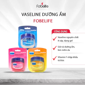 Sáp Dưỡng Môi Vaseline Fobelife Không Màu, Dưỡng Ẩm Giảm Tình Trạng Da Khô Nứt Nẻ N2 - Hũ 7g / 50g