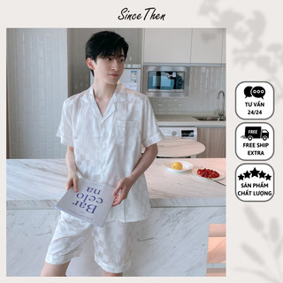 Pijama nam mặc nhà lụa mát mẻ, đồ ngủ nam cao cấp - Since Then