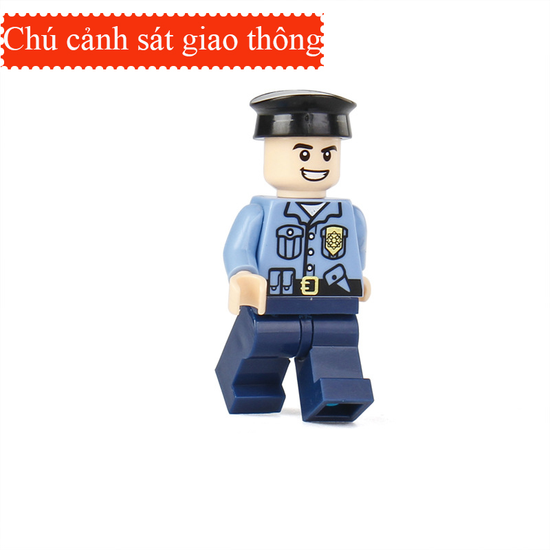Ảnh Mô hình đồ chơi lắp ráp KAVY các nhân vật cảnh sát police, cảnh sát và lính cứu hỏa 1