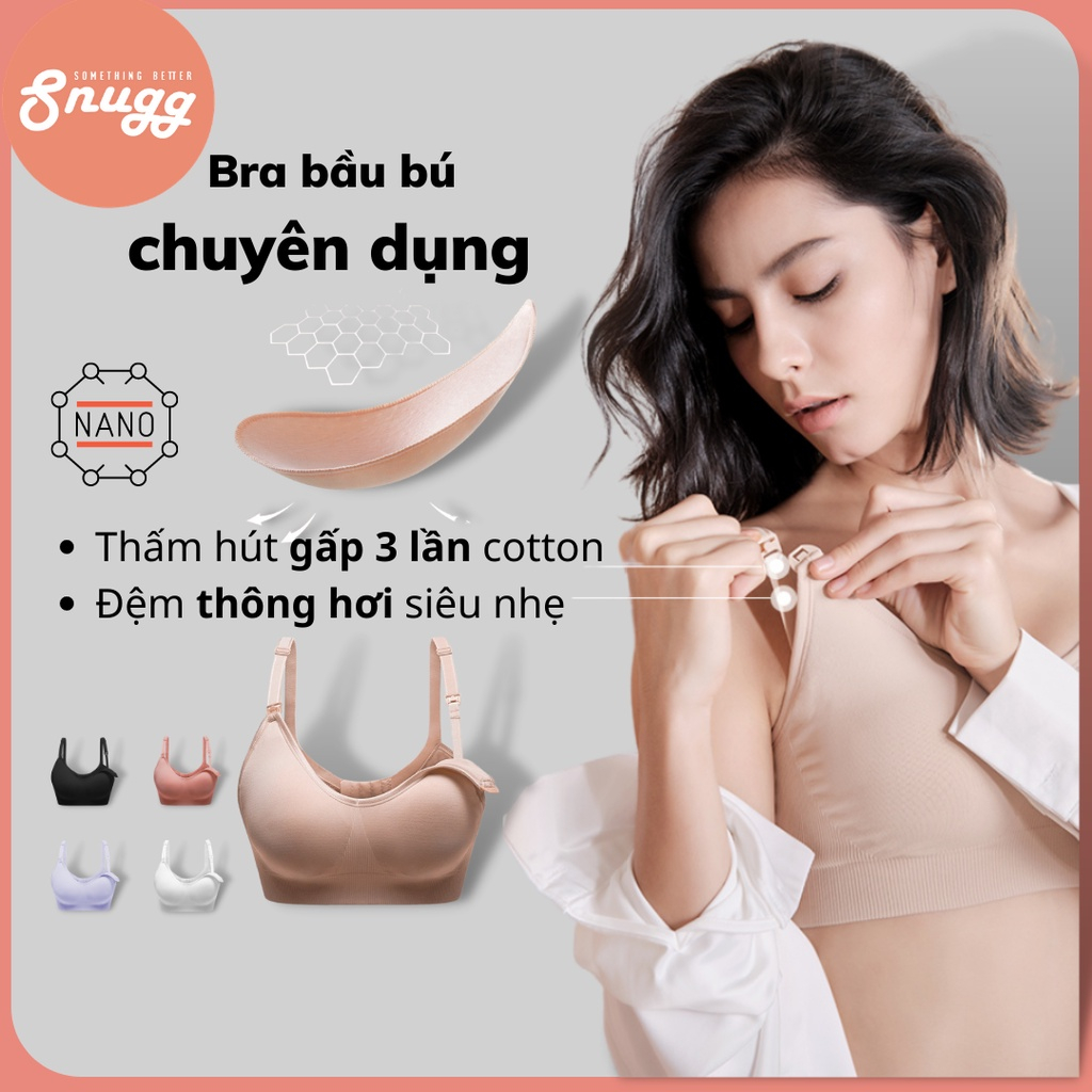 Áo lót bầu bú Snugg chính hãng,giữ máy hút sữa chắc chắn