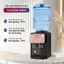 Cây nước nóng lạnh mini để bàn Fujihome nhập khẩu, bình lọc nước 2 vòi tự ngắt an toàn tiết kiệm điện