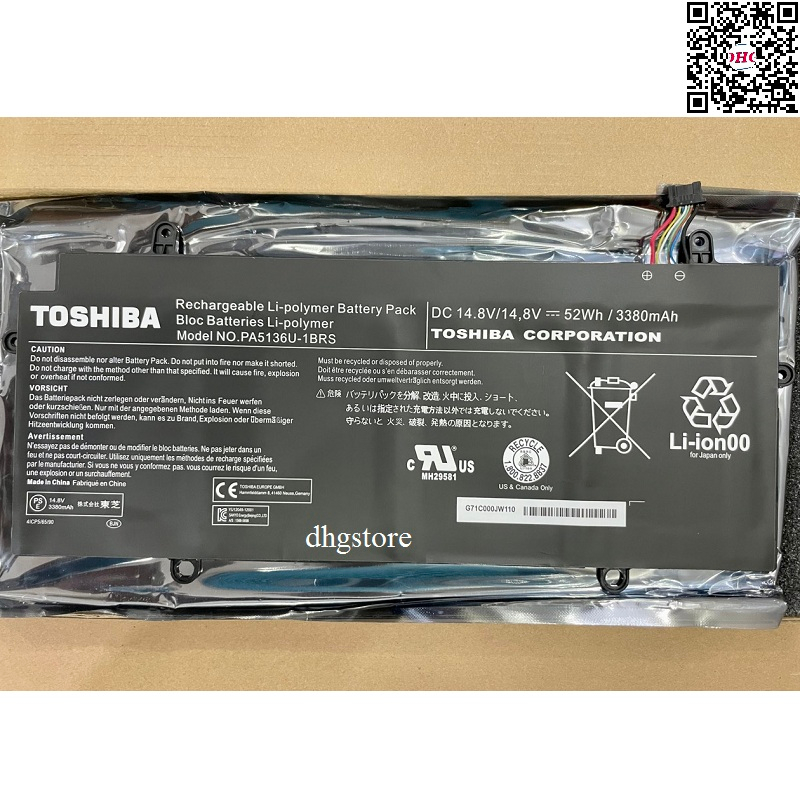 Pin laptop Toshiba Portege Z30 Z30-A Z30-B Z30-C, Dynabook R634