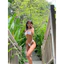 Bikini đồ bơi 2 mảnh nút cột ngực quần lọt khe