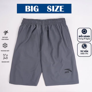 Quần Đùi Nam Big Size, Quần Short Nam Cho Người Béo 70 - 105kg Vải Gió Dù Co Dãn Cực Mát-D063