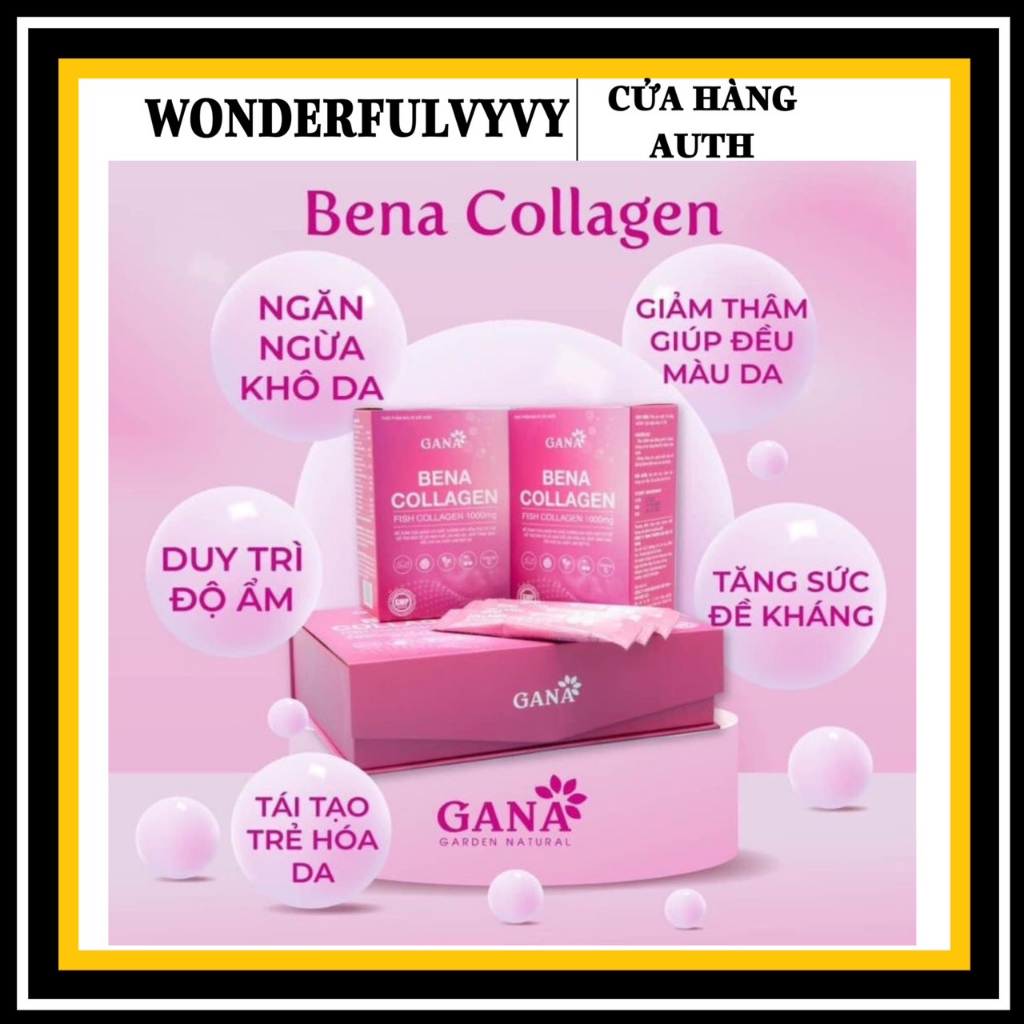(CHÍNH HÃNG) COLLAGEN BENA công ty GANA hộp 30 gói, Shopee Việt Nam
