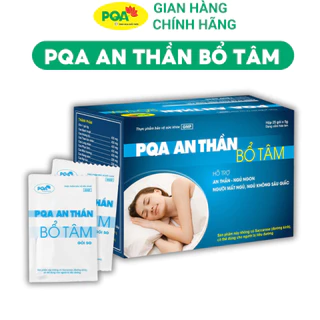 PQA An Thần Bổ Tâm hỗ trợ an thần, ngủ ngon cho người mất ngủ, ngủ không sâu giấc. Hộp 25 gói