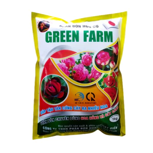 Phân bón hữu cơ hoa hồng và cây kiểng Green Farm - Gói 1kg