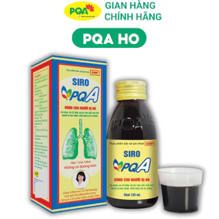 Siro PQA Dùng Cho Người Bị Ho hỗ trợ nhuận phế giảm ho, giảm đờm, giảm đau rát họng do ho kéo dài.