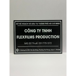 Biển Số Nhà, Bảng Số Nhà, Bằng Mica trong 2-3mm Sáng Bóng Chịu Mưa Nắng
