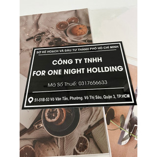 Biển Số Nhà, Bảng Số Nhà, Bằng Mica trong 2-3mm Sáng Bóng Chịu Mưa Nắng