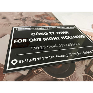 Biển Số Nhà, Bảng Số Nhà, Bằng Mica trong 2-3mm Sáng Bóng Chịu Mưa Nắng