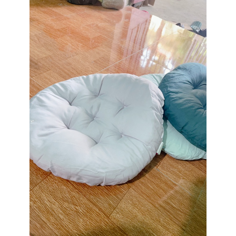Đệm ngồi bệt tròn 3D💚CAM KẾT CHUẨN💚 nệm lót ghế ngồi bàn trà kiểu nhật bông trắng cực êm