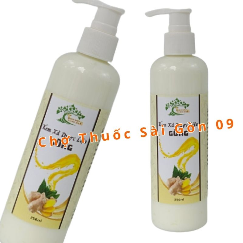 Combo Dầu Gội Thảo Dư ợc Gừng Hà Thủ Ô 1L  +  Kem Xả Gừng 250ML- Làm Ấm Da Đầu, Giúp Tóc Chắc KHoẻ