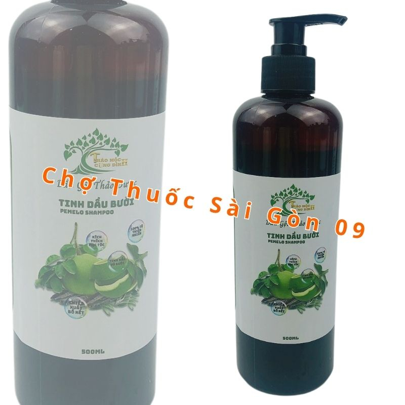 Combo Dầu Gội Thảo D ược T inh Dầu Bưở 500ML- Dầu Xả Hoa Bưởi 250ML- Giảm Chẻ Ngọn, P hục Hồ i  Hư Tổn