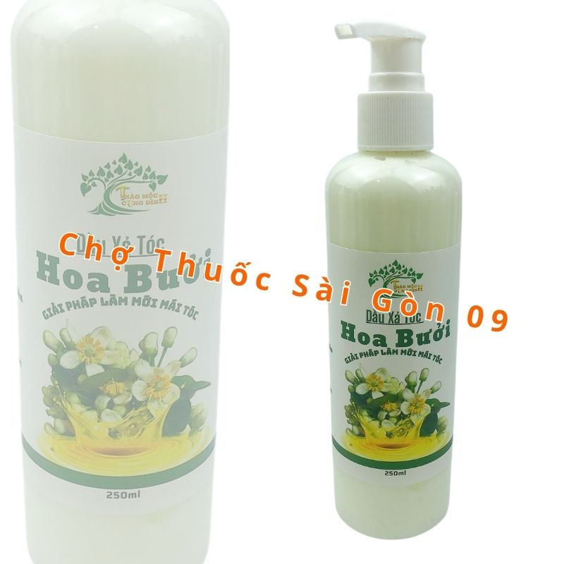 Combo Dầu Gội Thảo D ược T inh Dầu Bưở 500ML- Dầu Xả Hoa Bưởi 250ML- Giảm Chẻ Ngọn, P hục Hồ i  Hư Tổn