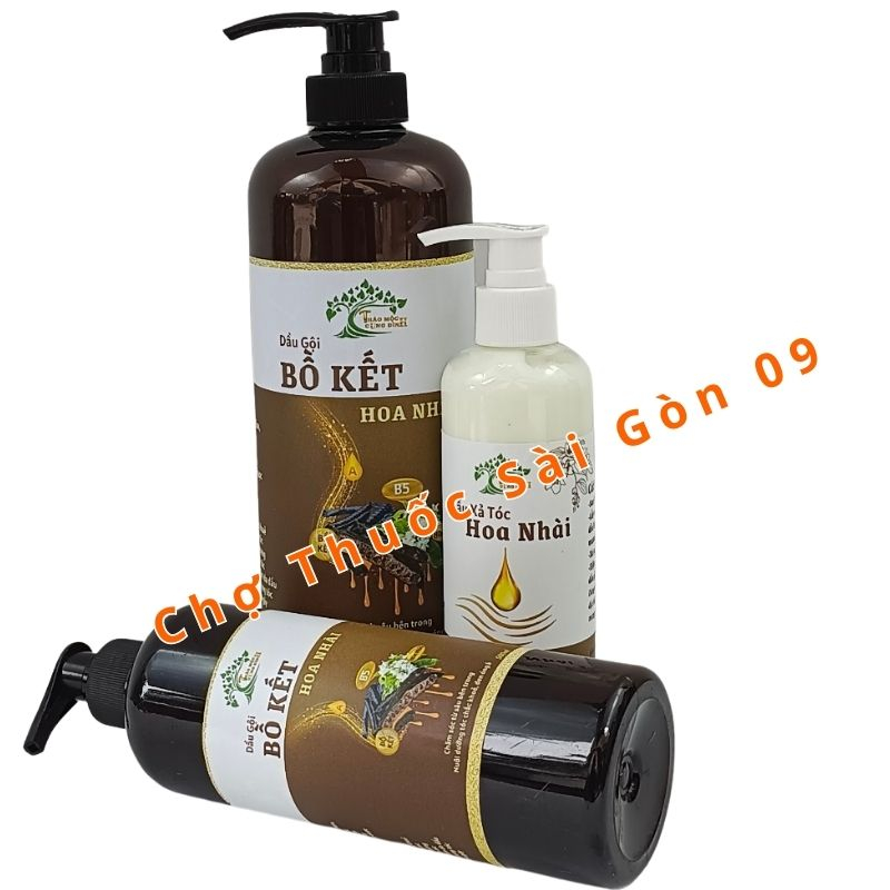 Combo Dầu Gội Thảo D ược Bồ Kết Hoa Nhài 1L Và Dầu Xả Tóc Hoa Nhài 250ML-Giảm Chẻ Ngọn, Phục Hồi Hư Tổn