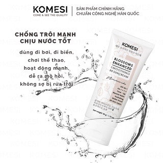 Kem Chống Nắng KOMESI BLOSSOMS ENHANCED SMOOTHING BB (Nâng Tone) & HYDROLYZED COLLAGEN UV DEFENSE