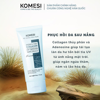 Kem Chống Nắng KOMESI Trong Suốt Tự Nhiên - Phục Hồi Da Với Collagen Thủy Phân