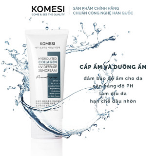 Kem Chống Nắng KOMESI Trong Suốt Tự Nhiên - Phục Hồi Da Với Collagen Thủy Phân
