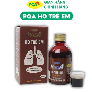 PQA HO TRẺ EM - ho, ho lâu ngày, ho do thay đổi thời tiết, rát họng, ngứa họng, viêm họng.