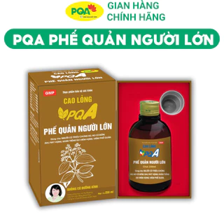 PQA Phế quản người lớn- thanh họng, giúp hạn chế ho nhiều do viêm họng, viêm phế quản