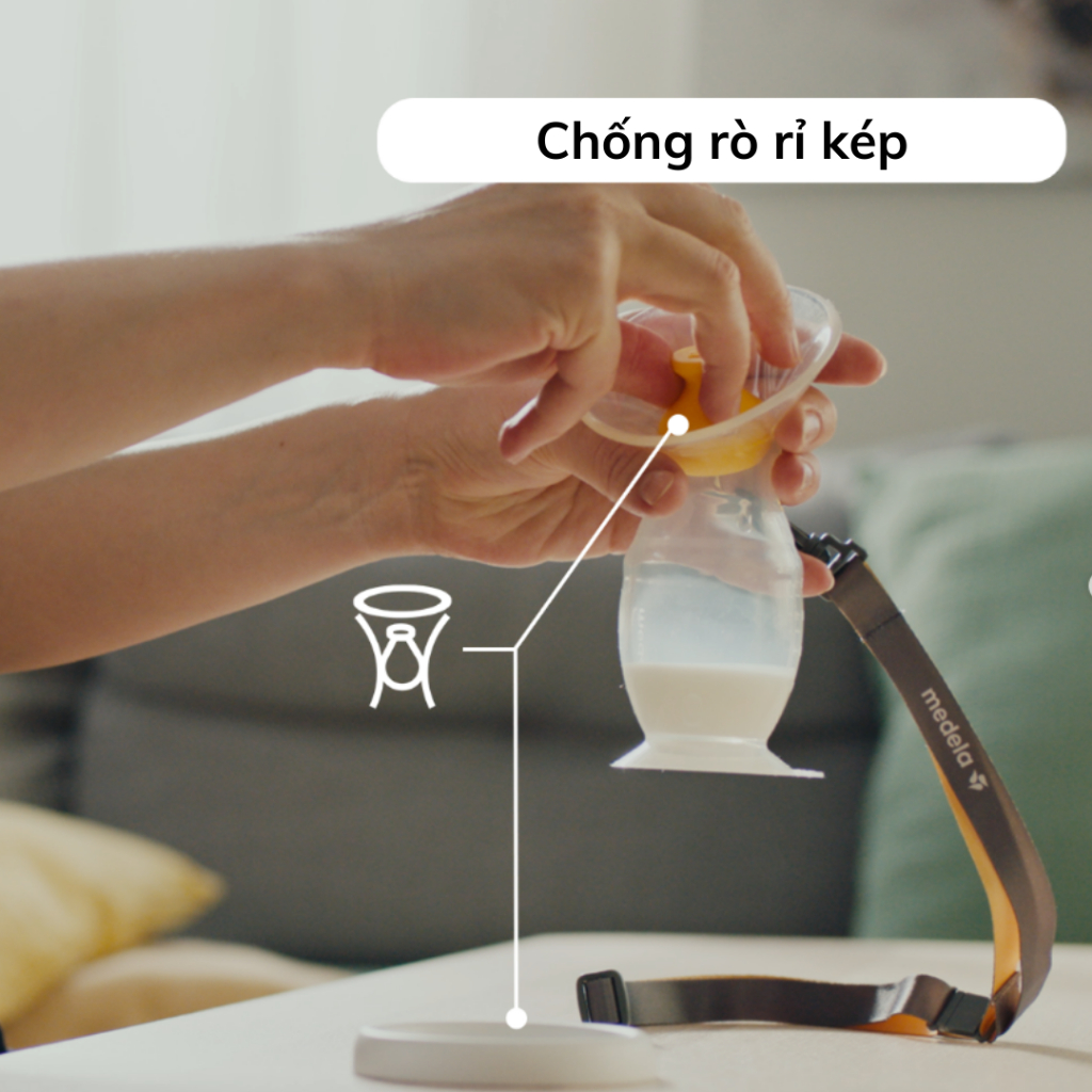 Ảnh Cốc hứng sữa silicon Medela | Hứng sữa rảnh tay 4