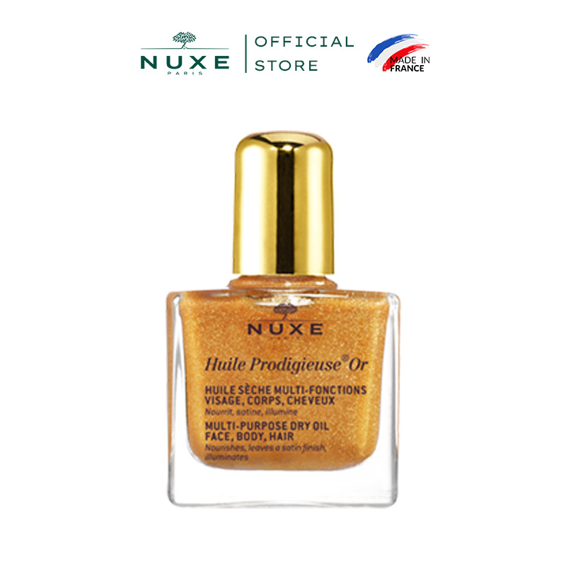 [Quà tặng không bán - KOL]  Dầu dưỡng đa năng có nhũ Nuxe Huile Prodigieuse Shimmery 10ml