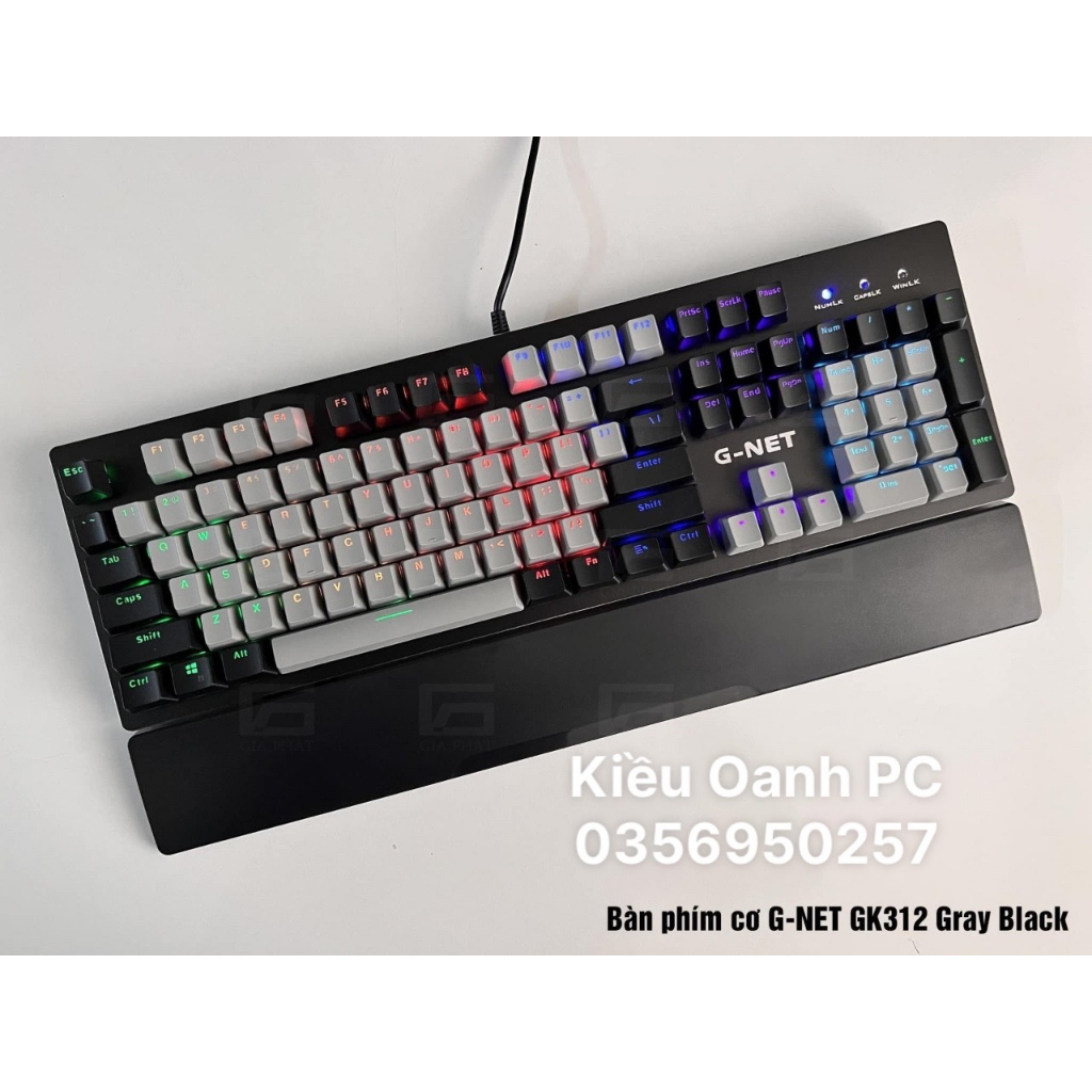 Bàn phím cơ Gnet GK312 Switch quang học | Shopee Việt Nam