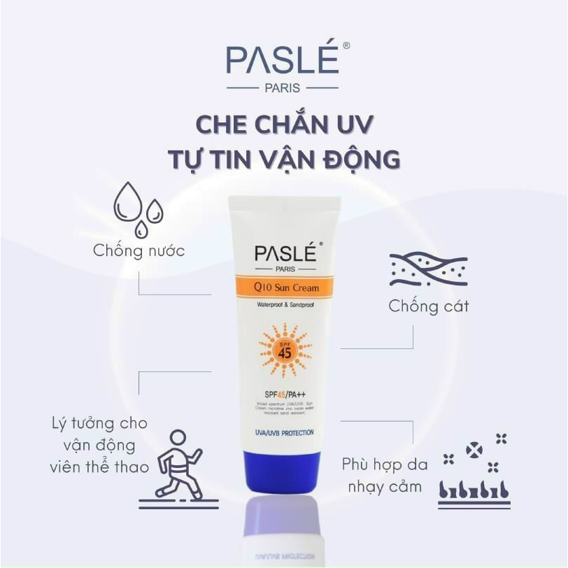 Ảnh Kem siêu chống nắng PASLE Q10 Sun Cream SPF 45 PA++100ml 1