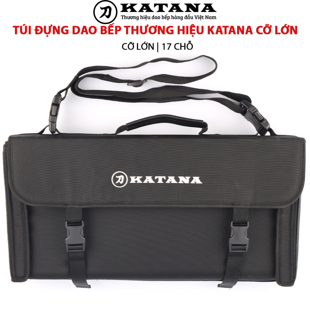 Ảnh Túi đựng dao bếp cao cấp thương hiệu KATANA cỡ lớn (17 chỗ) 1