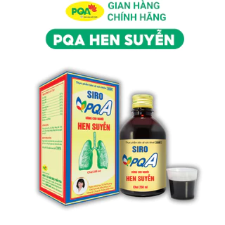 Siro PQA Hen Suyễn 250ml – Hỗ Trợ Giảm Ho Khò Khè, Ho Có Đờm Do Hen Suyễn, Hen Phế Quản - Chính Hãng