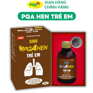 Siro PQA Hen Trẻ Em - Hỗ Trợ Giảm Ho Do Viêm Phế Quản, Hen Phế Quản Ở Trẻ