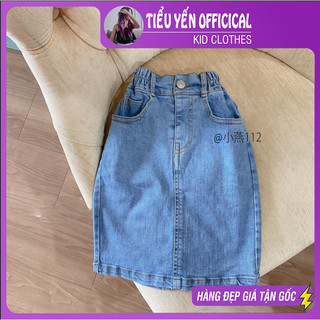 Quần áo trẻ em,  chân váy Jean dáng ngắn/dài/xòe dễ phối đồ cho bé 9/19kg V111, V112, V129 | Tiểu Yến KID