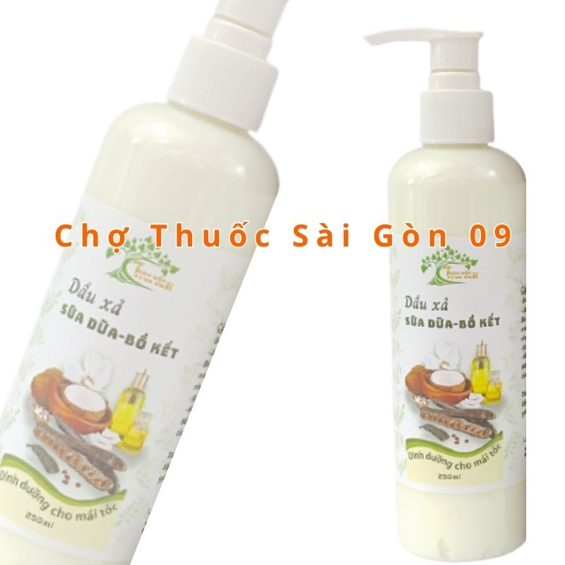 Dầu Gội Bồ Kết Cô Đặc 500 ml Và Dầu Xả Sữa Dừa Bồ Kết- Dưỡng Tóc Từ Sâu Bên Trong