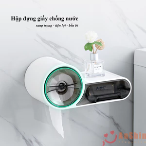 Hộp giấy vệ sinh dán tường cao cấp hai ngăn đa năng ShuangQuing (SQ-5262)