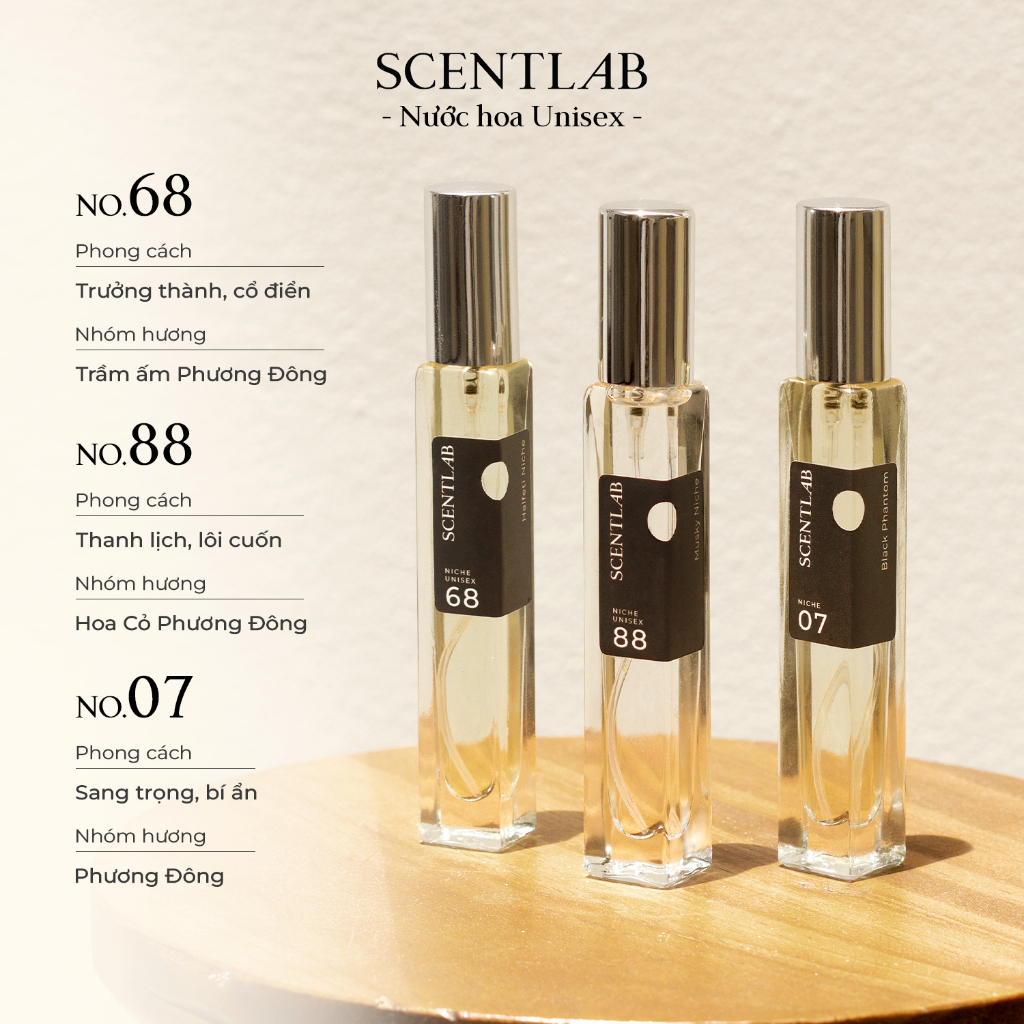 Ảnh Tinh dầu thơm nước hoa nam nữ mini SCENTLAB thơm lâu lưu hương 8h bỏ túi tiện lợi 10ml 3