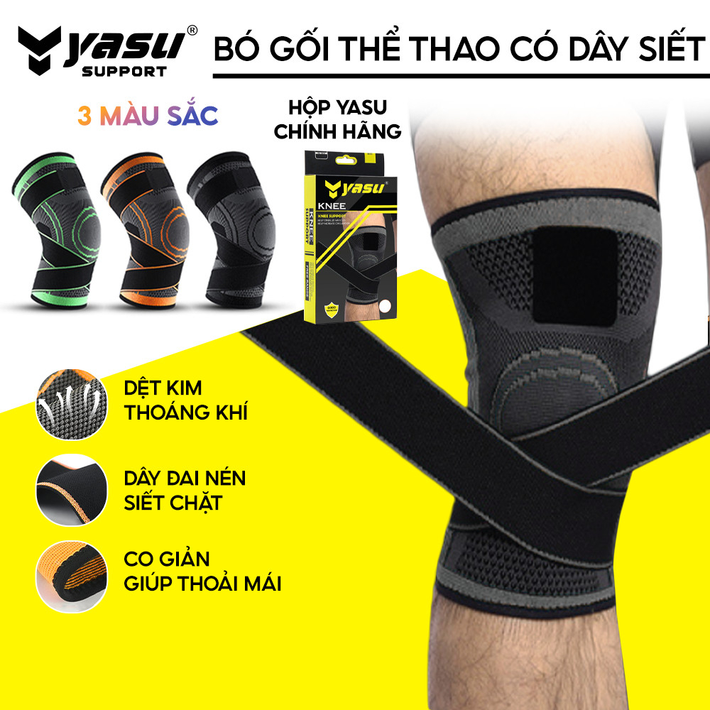 Ảnh Bó gối có dây quấn trợ lực co dãn 4 chiều Yasu YS7720 (1 CHIẾC) 1