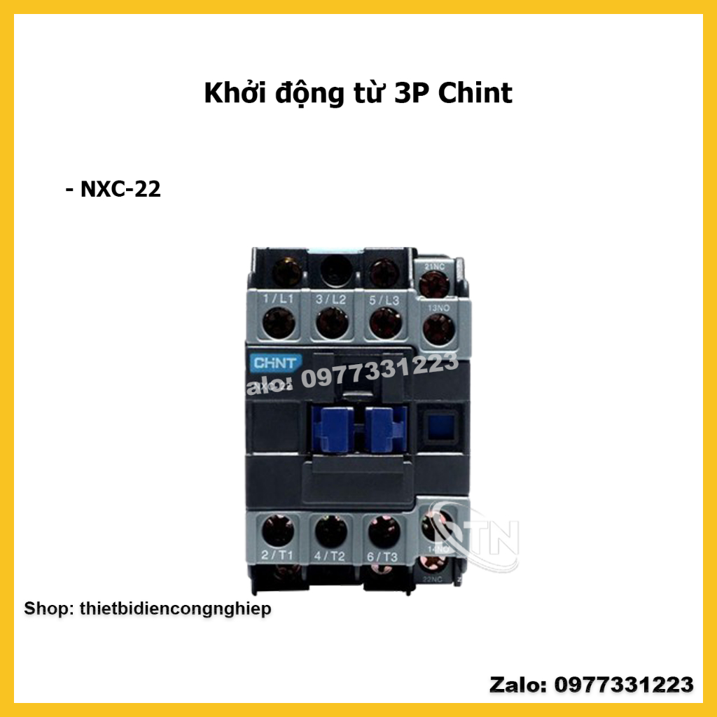 CHINT Chint Contactor Khởi động từ CHINT 3P 22A NXC-22 (hàng chính hãng ...