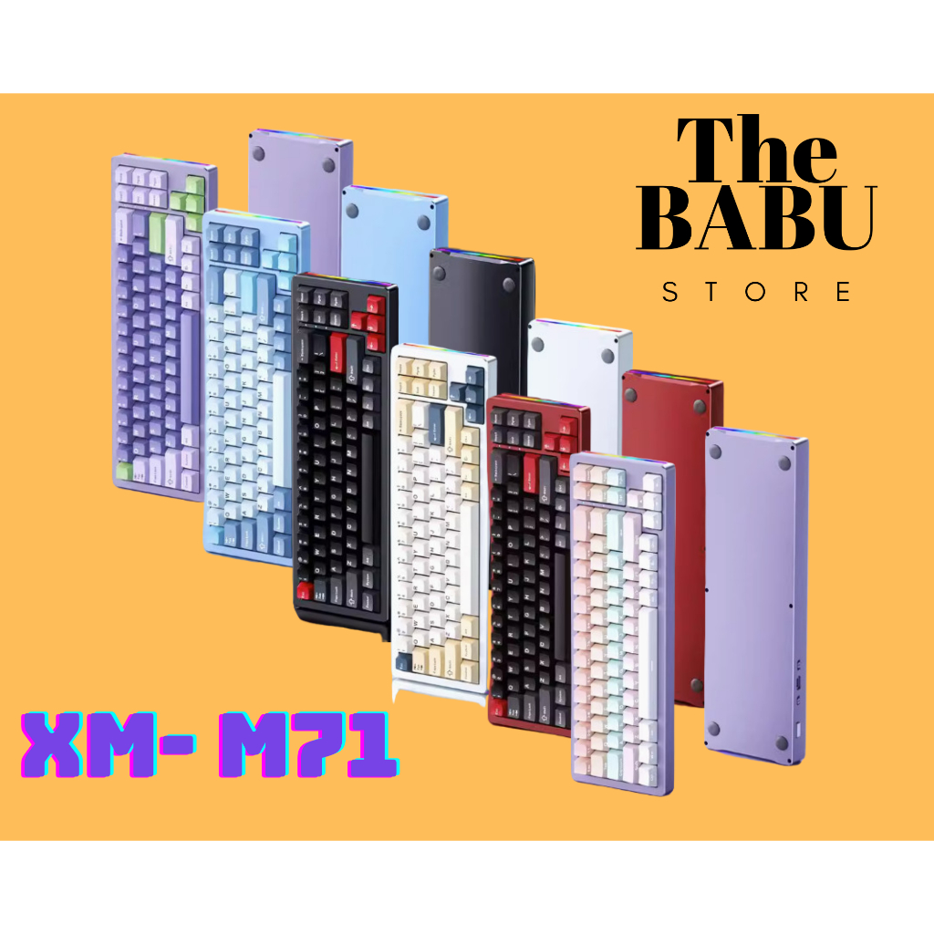 KIT bàn phím cơ XM - M71 3 Mode (Mạch xuôi / Nhôm CNC / Gasket Mount ...