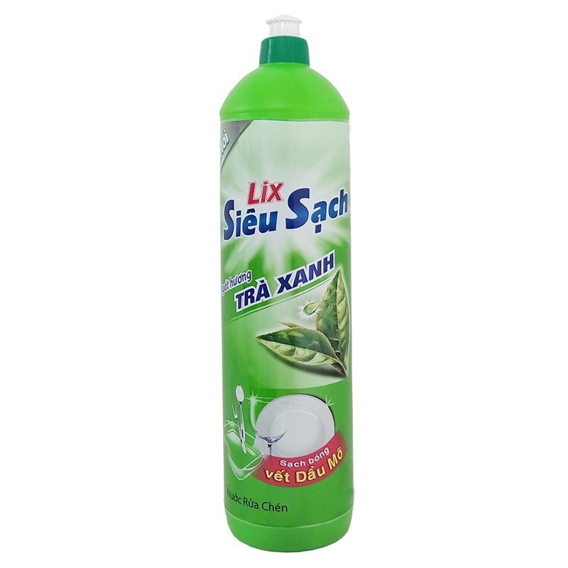 Ảnh Nước rửa chén siêu sạch hương trà LIX 750g N8107 thơm mát sạch bóng vết dầu mỡ 2