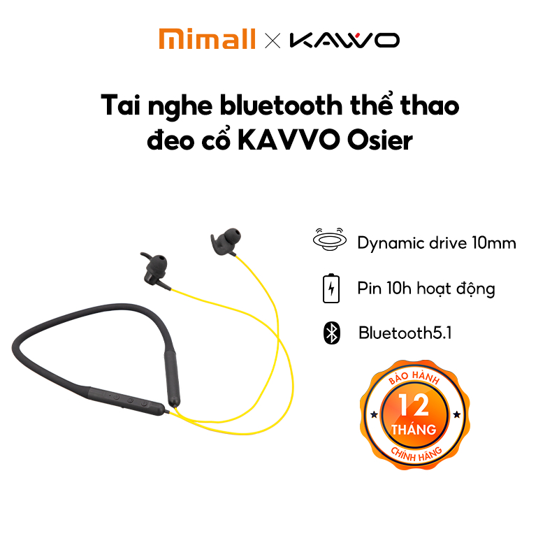 [GIFT] Tai nghe thể thao nhét tai KAVVO OSIER Bluetooth 5.1 l Bass Mạnh l Pin 10H l Dynamic Driver 10mm | BigBuy360 - bigbuy360.vn
