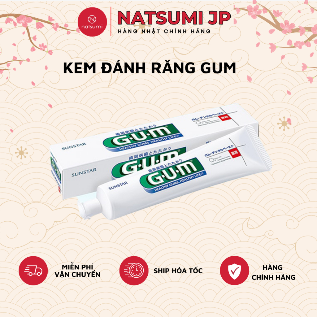 Kem đánh Răng Gum Sunstar Nhật Bản 120g 155g 