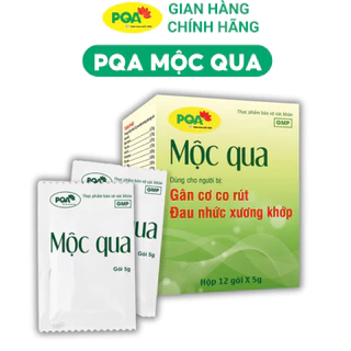 PQA Mộc Qua giúp giảm các triệu chứng đau mỏi gân cơ, đau nhức xương khớp.
