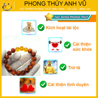 Vòng tay cao cấp huyết long tam hợp tỵ dậu sửu -chất liệu gỗ cao cấp có thấu quang - may mắn tài lộc