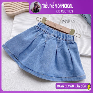 Quần áo trẻ em,  chân váy Jean dáng ngắn/dài/xòe dễ phối đồ cho bé 9/19kg V111, V112, V129 | Tiểu Yến KID