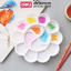 Khay pha màu 10/14 ngăn Deli - 1 chiếc, thiết kế nhựa trắng an toàn, dễ nhìn