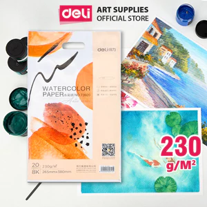 Giấy Vẽ Màu Nước 20 Tờ Vẽ Tranh Chuyên Dụng Cao Cấp Finenolo Acrylic Gouache Màu Nén Vẽ Chân Dung A3 A5